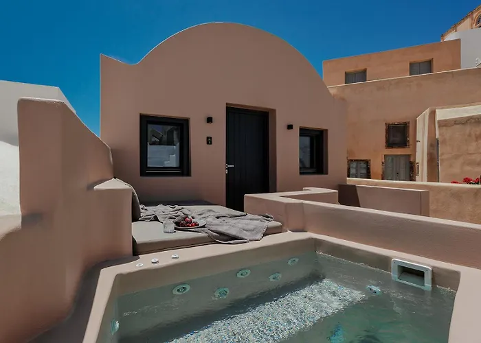 Akri Santorini With Heated Jacuzzi